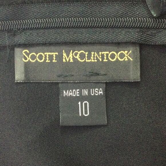 Scott McClintock Women's Black Boatneck Open Back Rhinestone Sleeveless Dress 10 - Picture 5 of 10